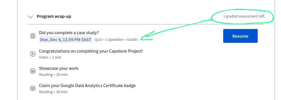 Final capstone assessment
